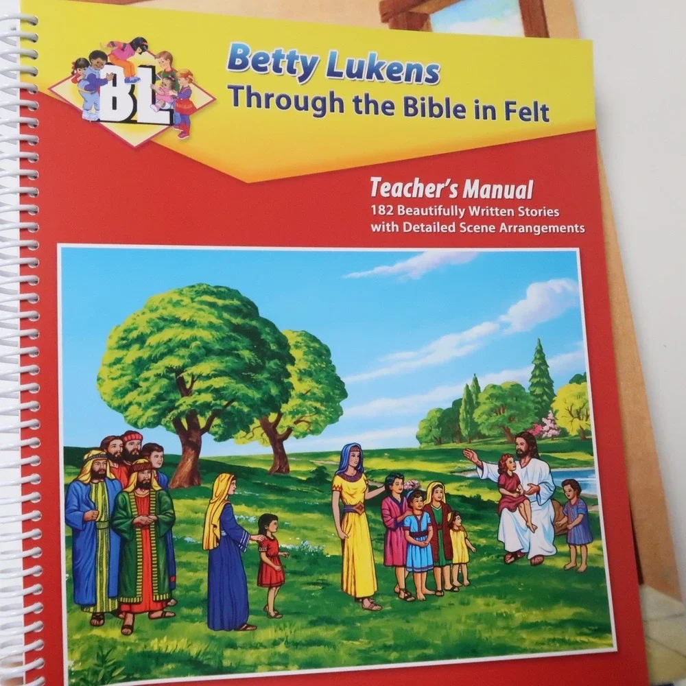 Huge Lot Felt Pages Large Box Display Scenes Betty Lukens Through the Bible